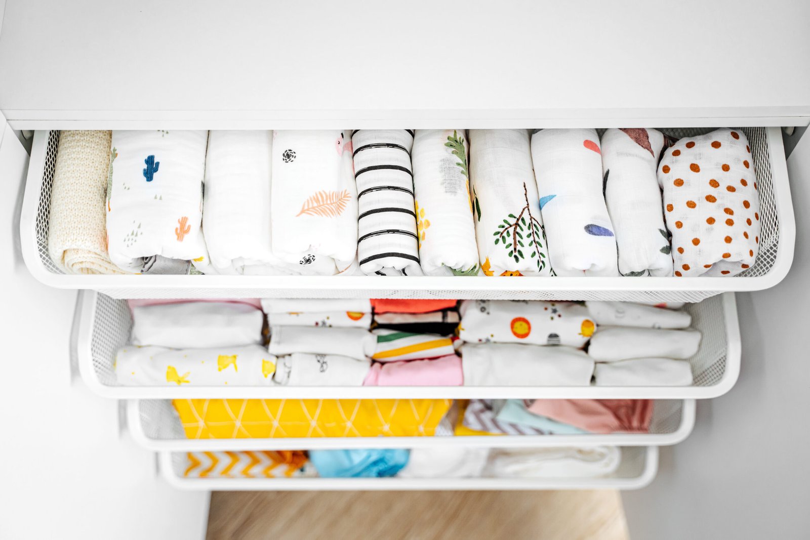 Children's clothes organized